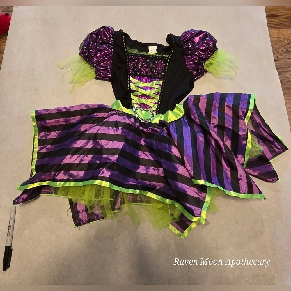 Purple and Green Kids Costume